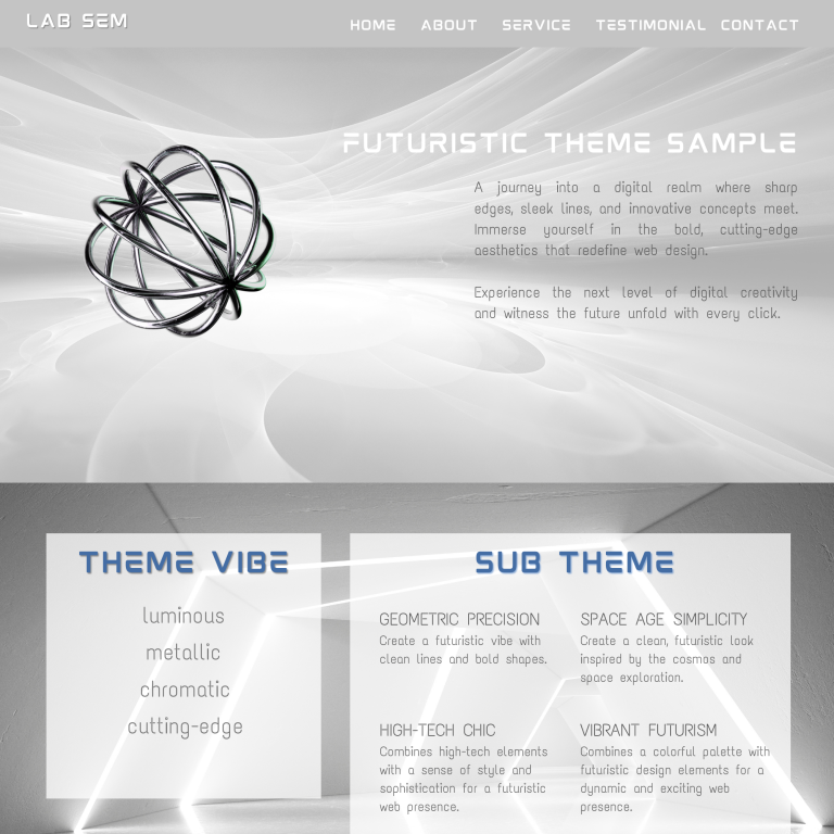 LabSEM WordPress Web design Futuristic theme